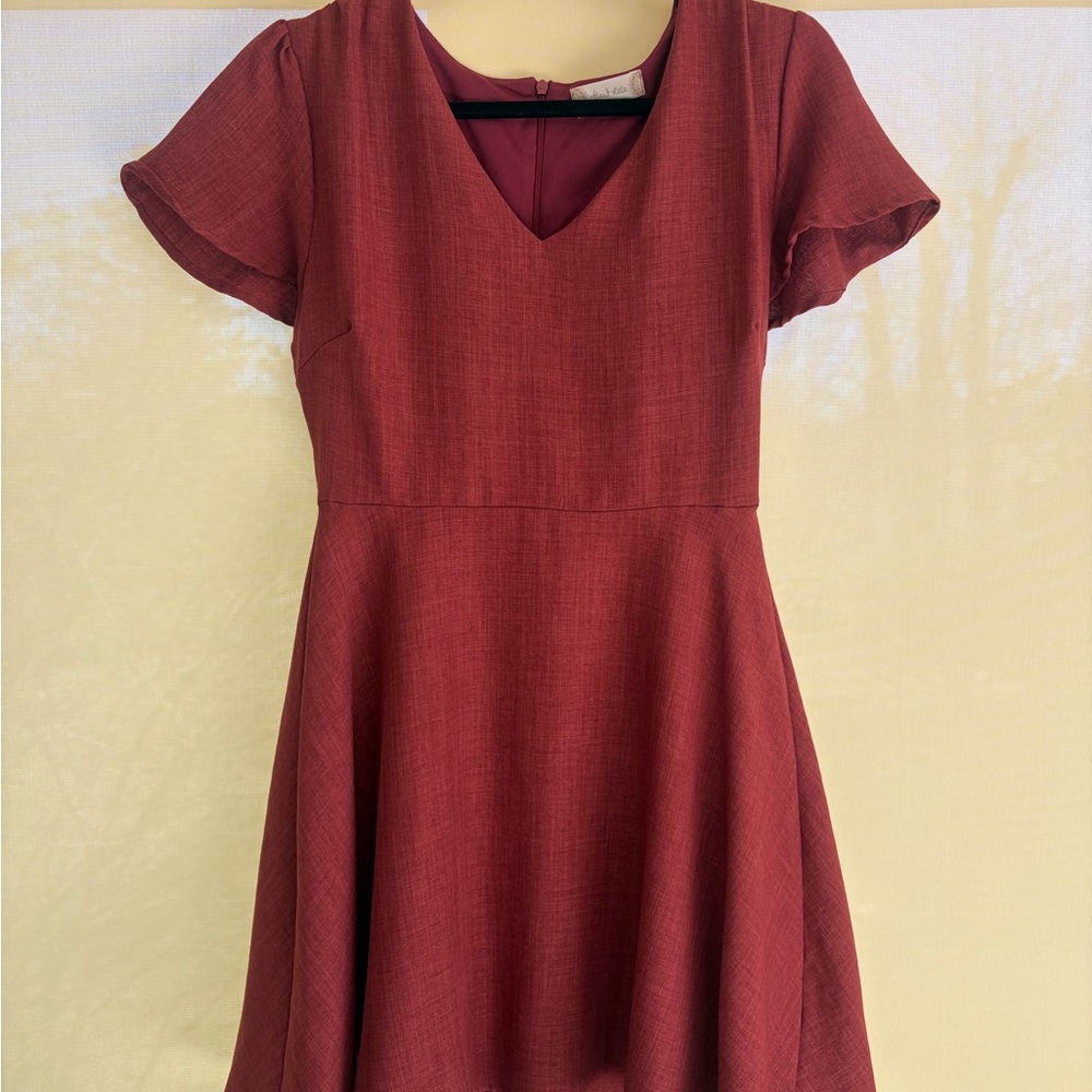 Altar'd State Rich Red Mini Dress
